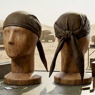 Pirate Headscarf with Knot Detail