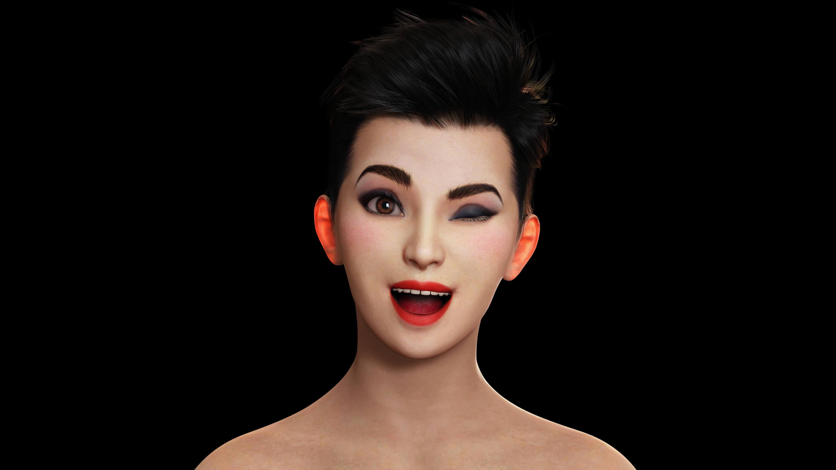 Pixie Casual Girl - 3D Model by khaloui