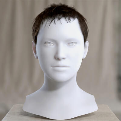 Pixie Hair Cards Metahuman Compatible Real Time Short