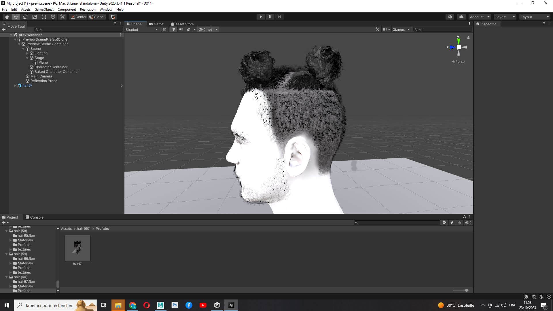 Realistic Afro Man Hair - 3D Model by khaloui