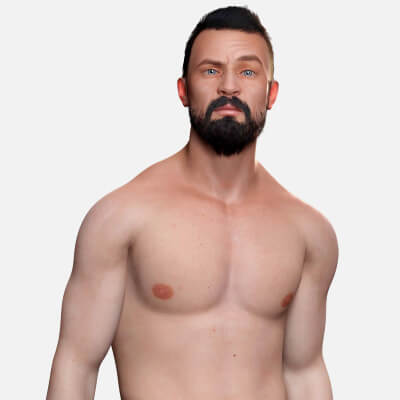 Realistic Athletic Body Man