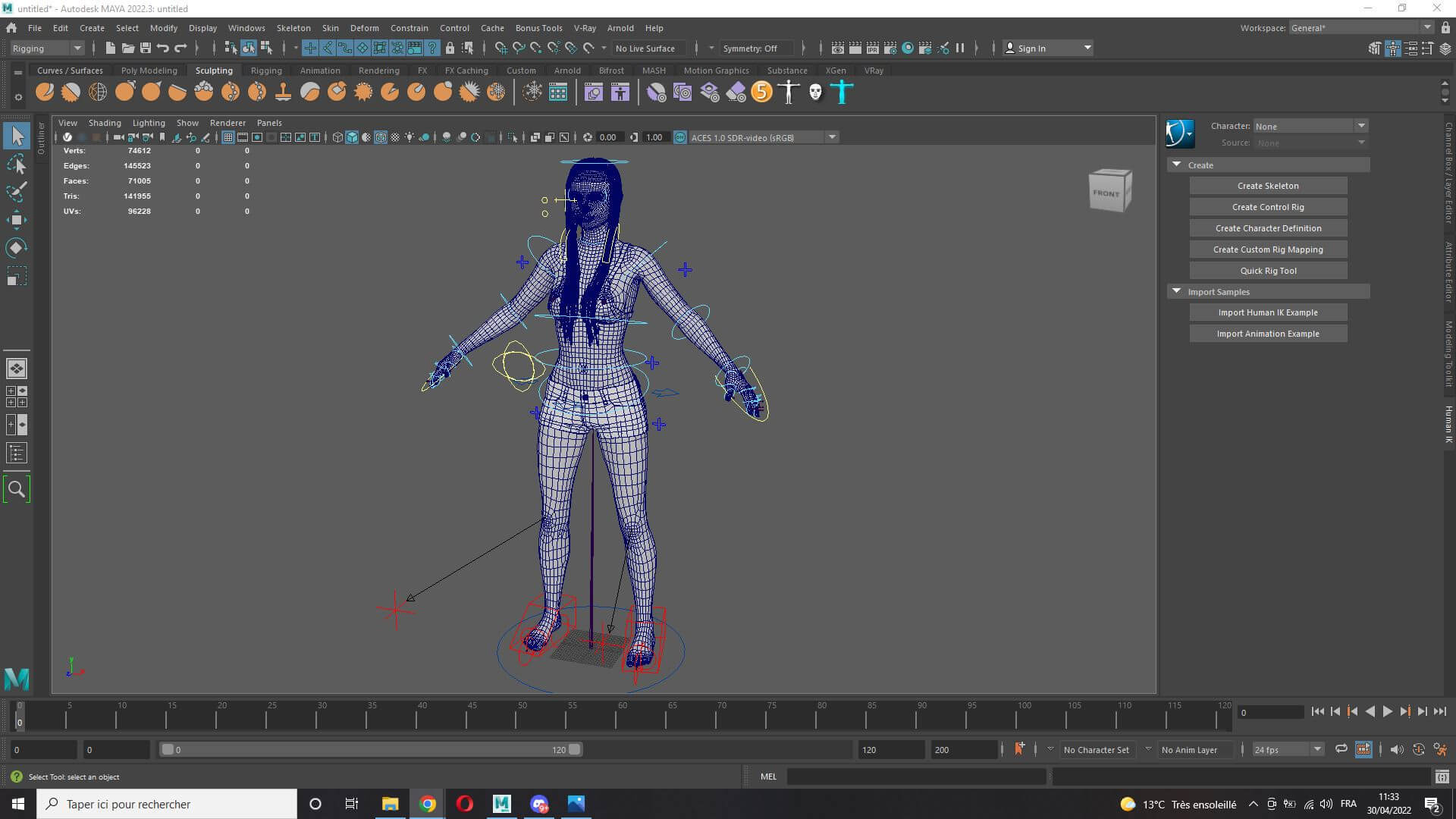 Black Female - 3D Model by khaloui