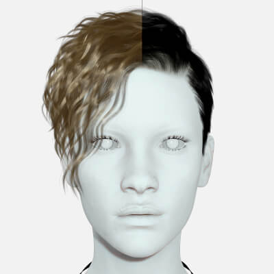 Female Hair Cyberpunk