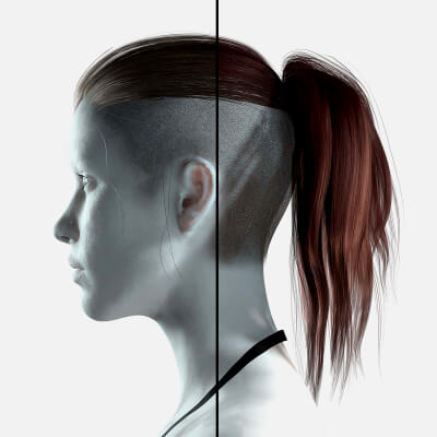 Female Hair Tail