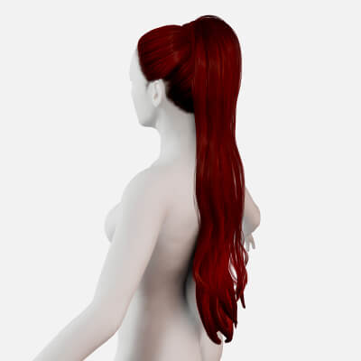 Female Long Hair Colorable