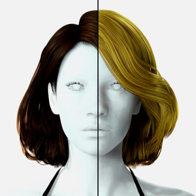Female Hair short
