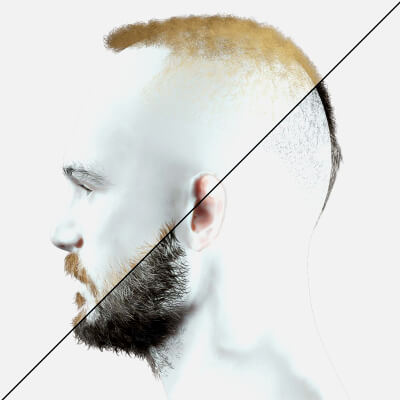 Realistic Male Hair - Curly Fade