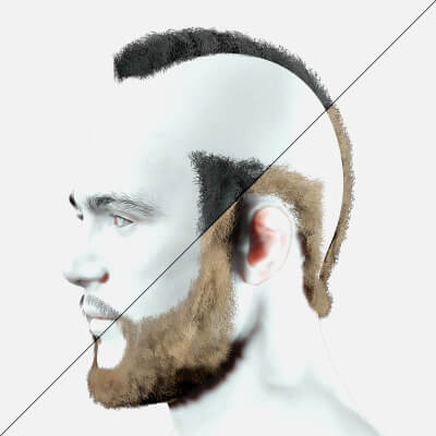 Realistic Male Hairstyle