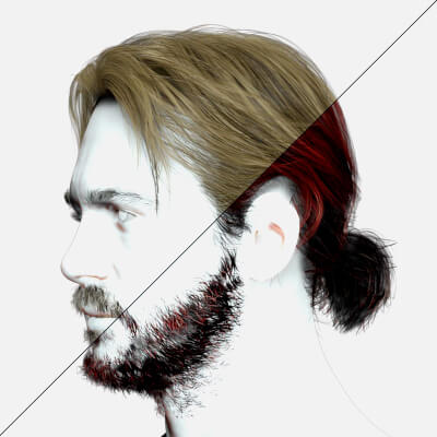 Male Ponytail Hair