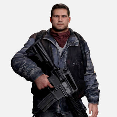 Realistic Man With Civil War Clothing