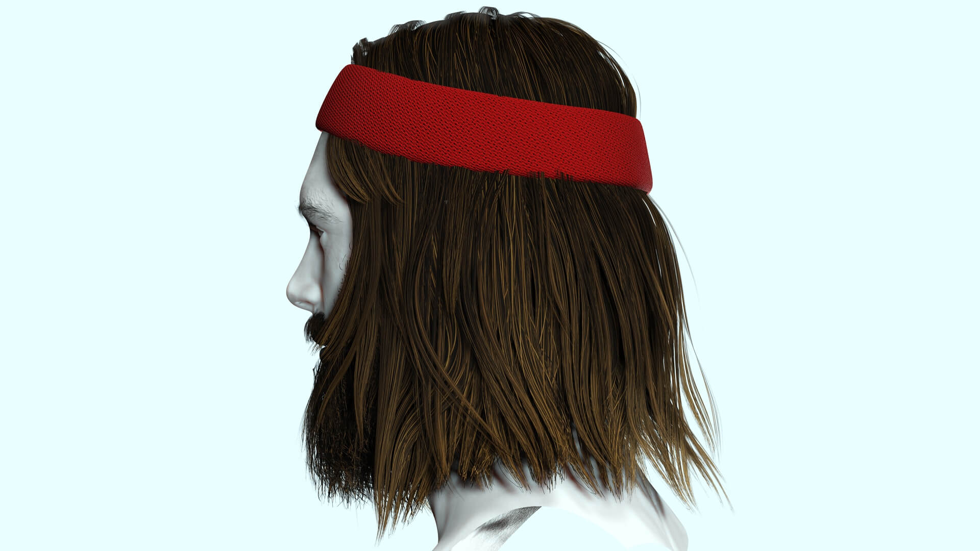 Realistic Rasta Hair - 3D Model by khaloui