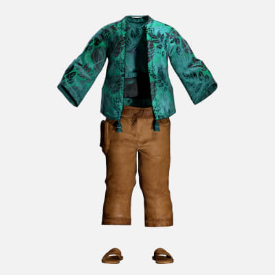 Relaxed Island Wear - Outfit for Male Characters