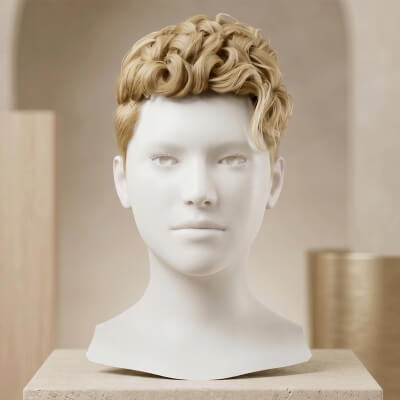 Short Curly Hair Cards metahuman Compatible