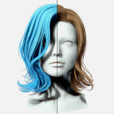 Short Feathered Hair