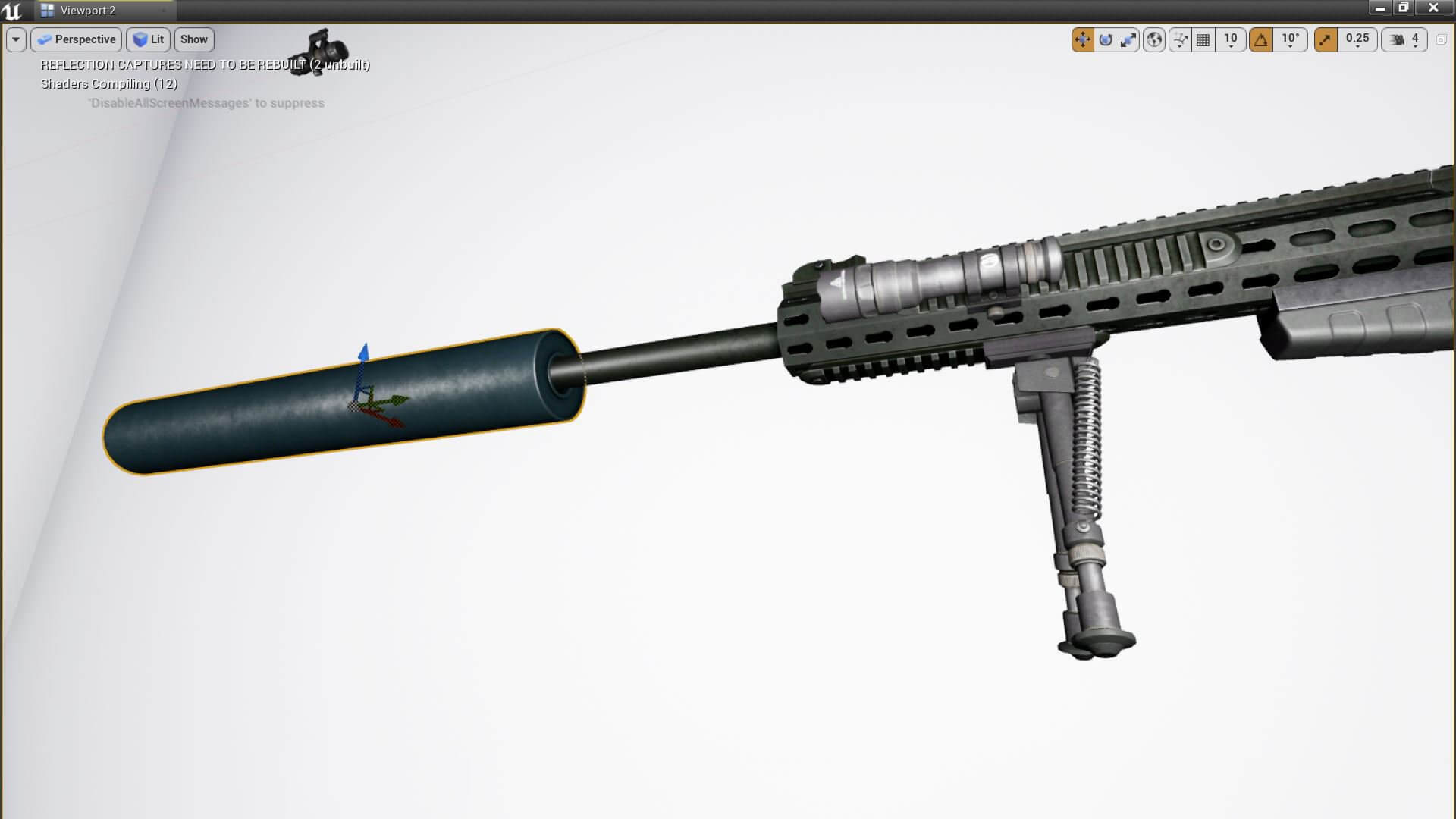 Sniper Rifle AX50 Modulare Weapon - 3D Model by khaloui