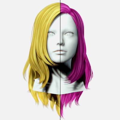 Straight Medium Female Hair