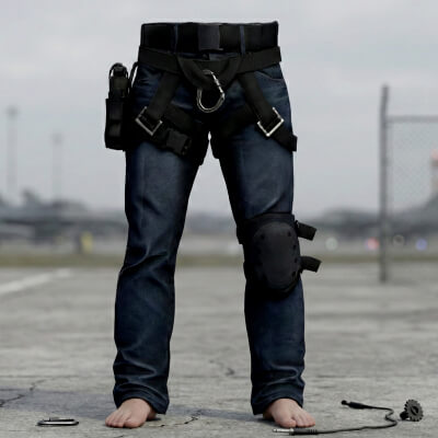 Survivor Denim Trousers with Tactical Gear