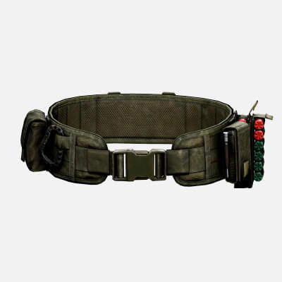 Tactical Ammo Belt with Shotgun Shells 3D Asset