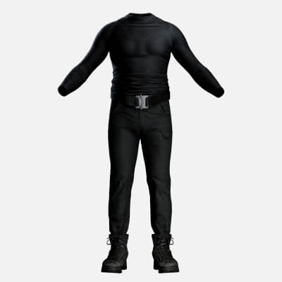 Urban Tactical Outfit - Female Black Set