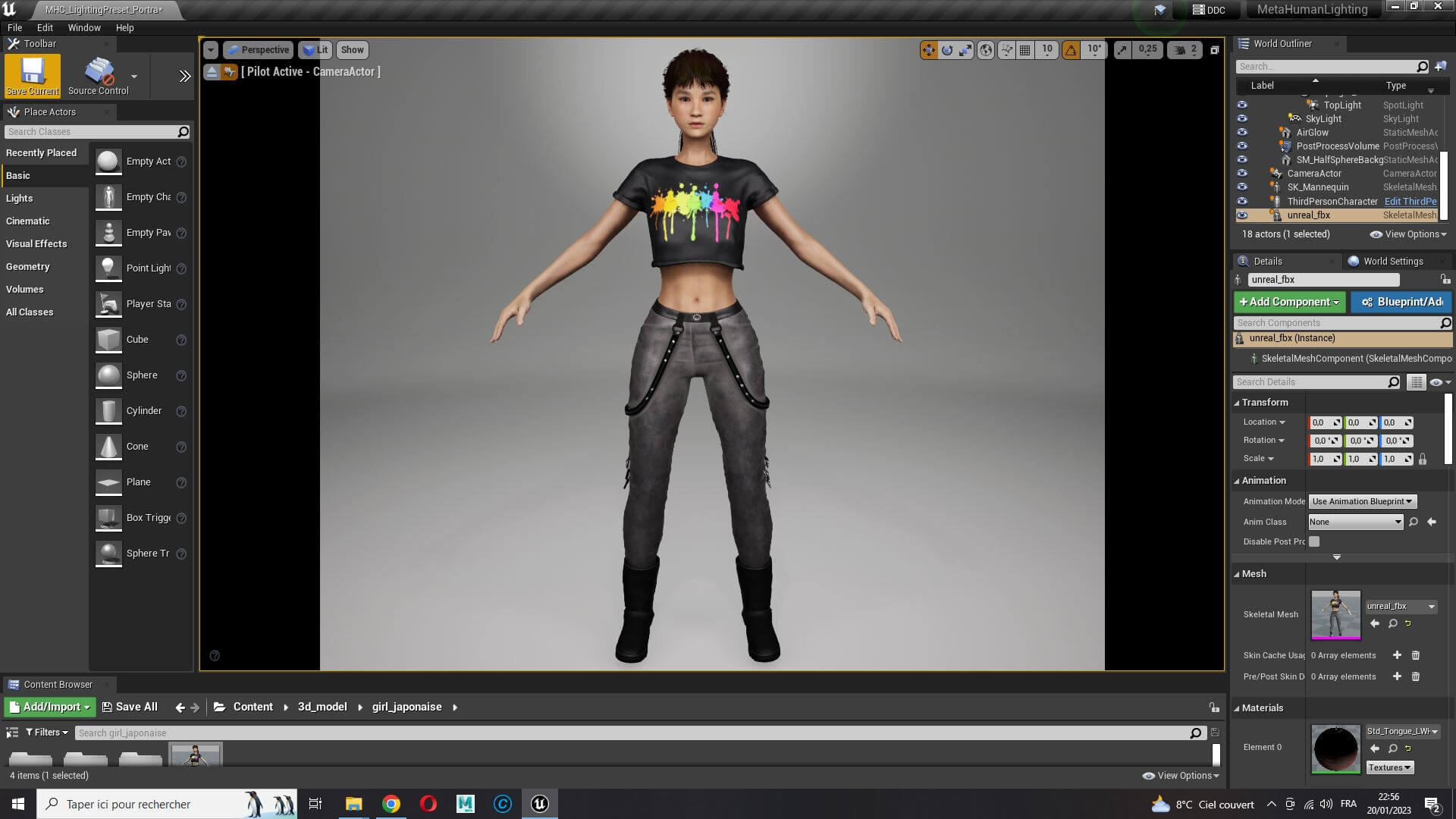 Woman - 3D Model by khaloui