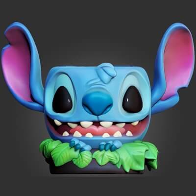 Stitch Wacom Pen Holder - 3D Print Model by Khatri3d