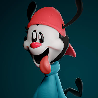 Stylized Character Wakko From Animaniacs