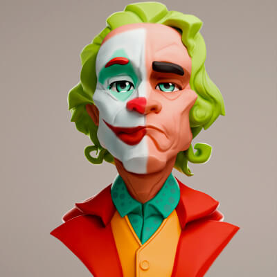 The Joker Joaquin Phoenix by Khatri3d