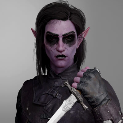 Dark Elf - Game Ready Realistic Character