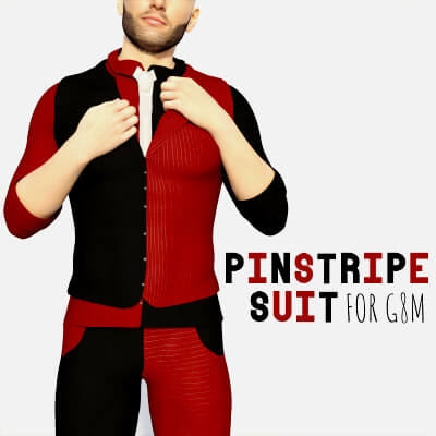 Pinstripe Suit for G8M