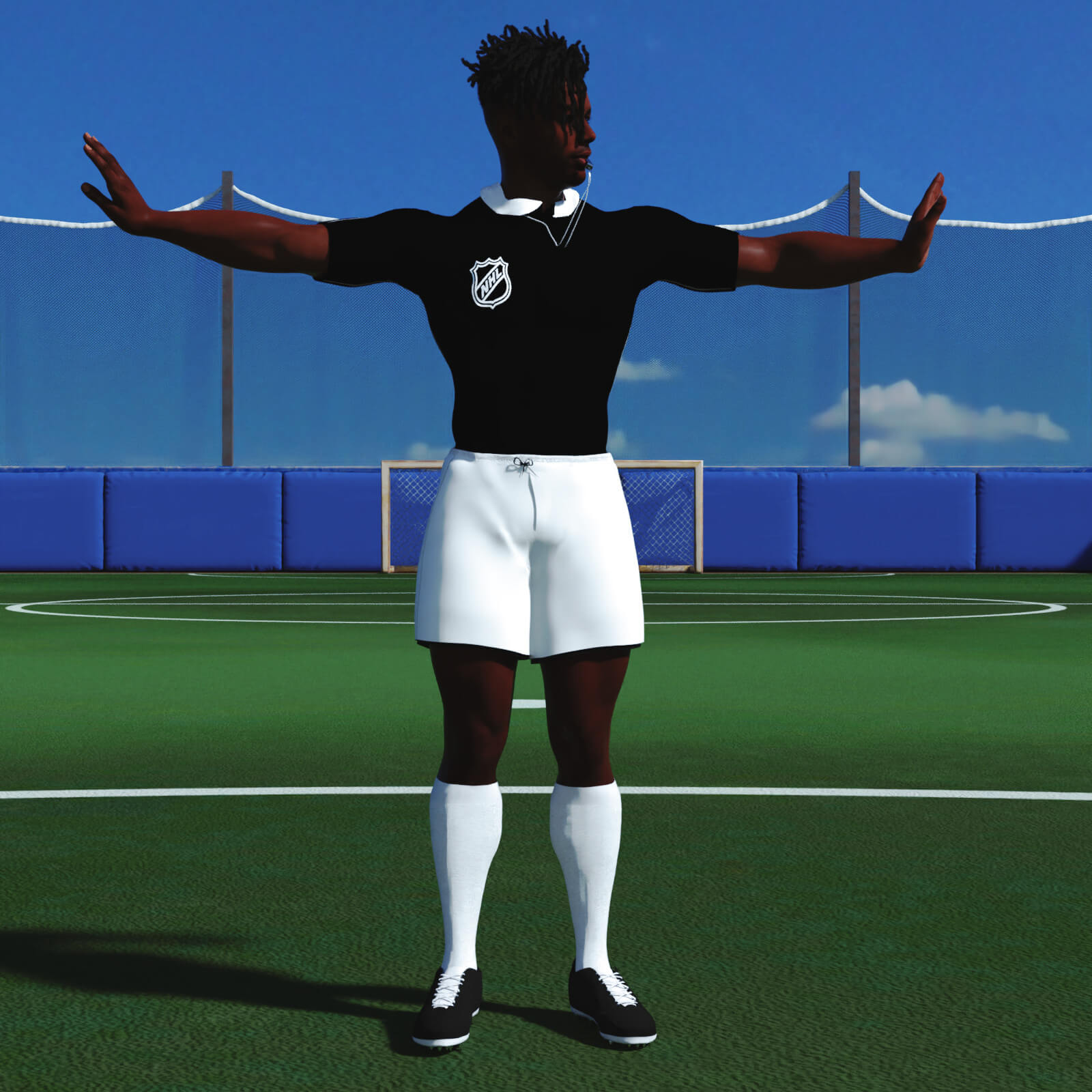 dForce Referee Outfit + Poses for G8M Daz Content by khoshekh