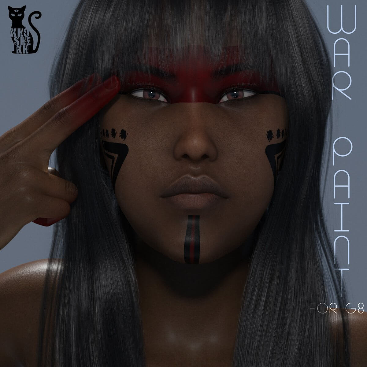 War Paint For G8 Free Daz Content by khoshekh