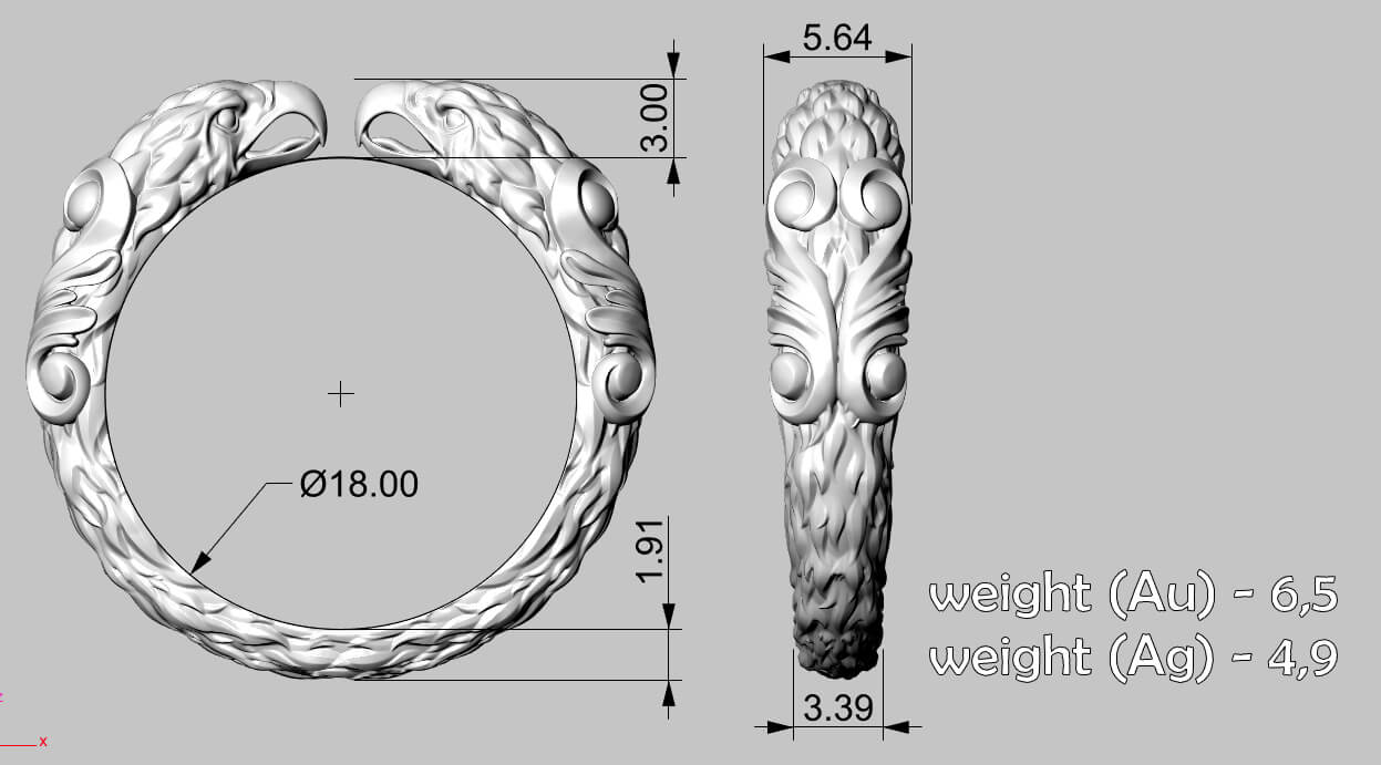 Ring R177 (20 Animals) - 3D Print Model by Kickonster