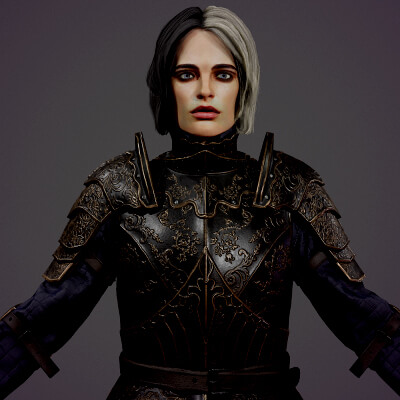 Girl Knight 3d model