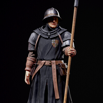 Medieval Spearman by KirTheGreat