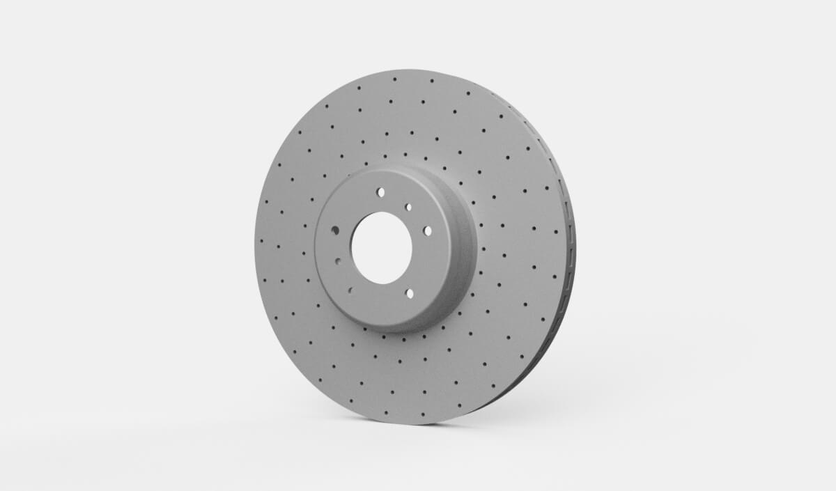 Brake rotor disk model 3 3D Render, Digital Art by KMA