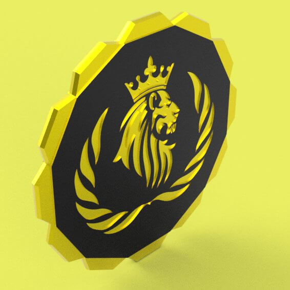 Lion Emblem 01 3D Model by KMA