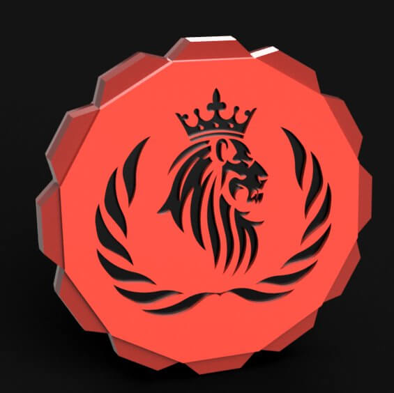 Lion Emblem 01 3D Model by KMA