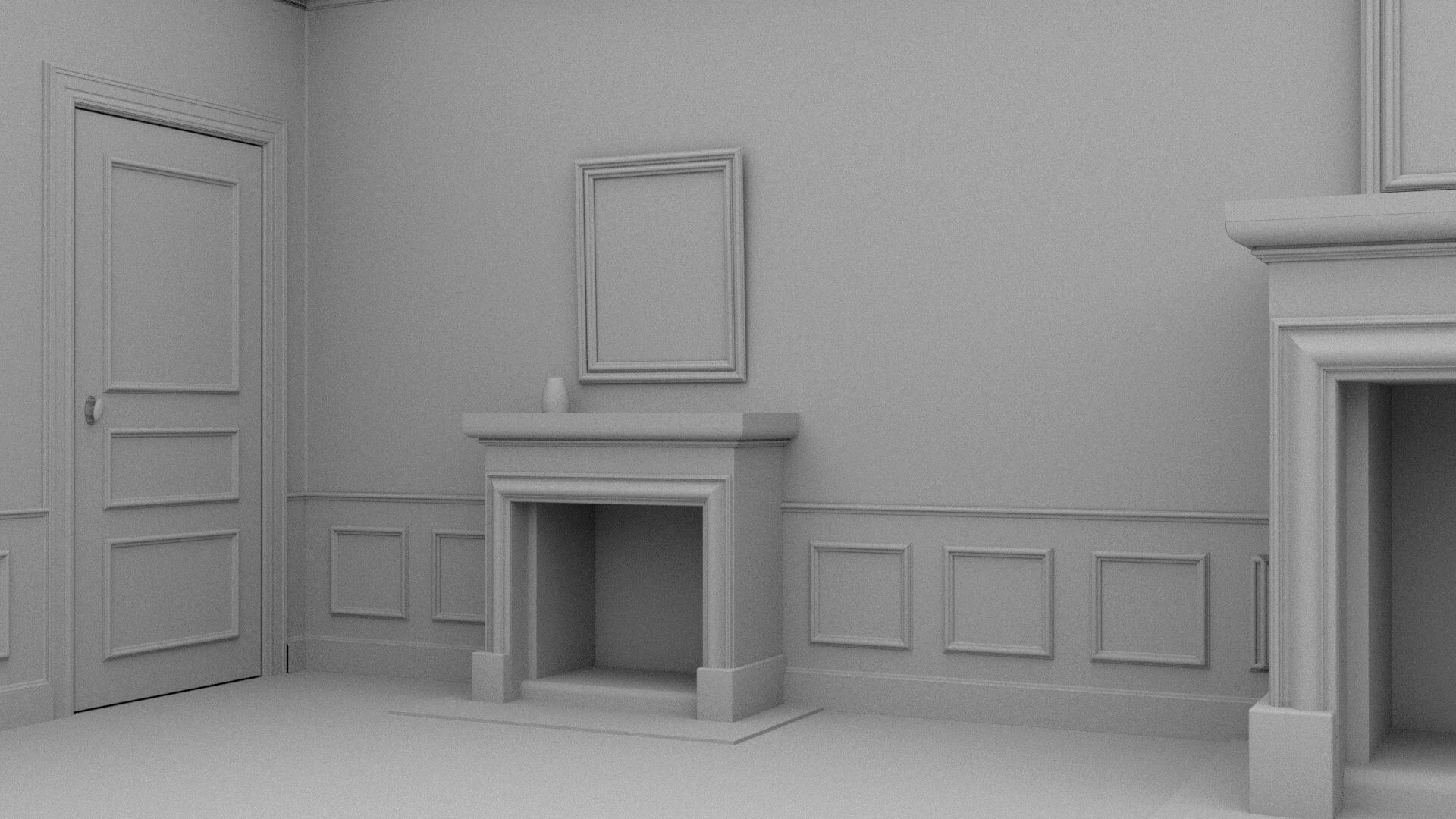 Old Living Room - 3D Model by kopofx