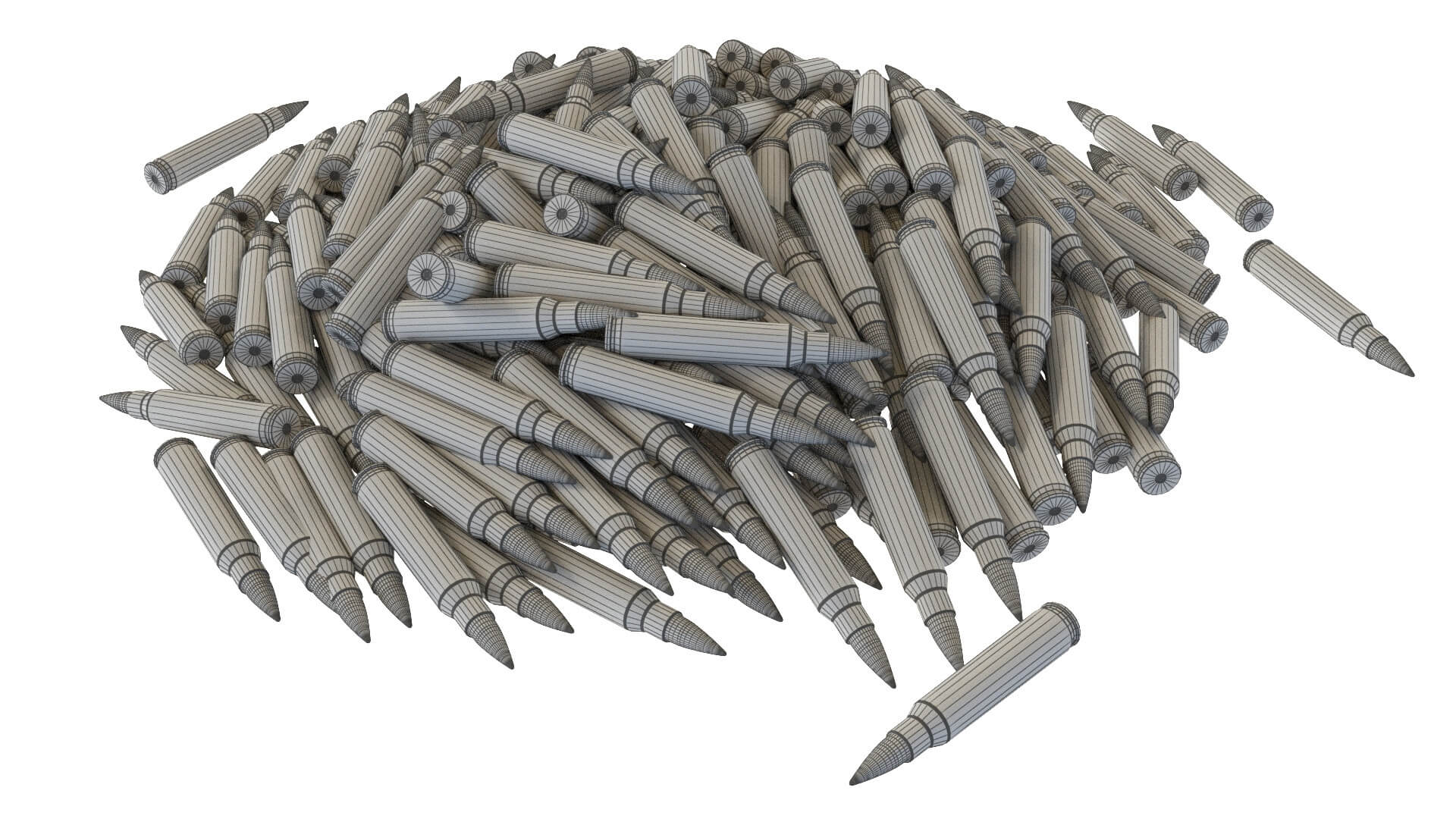 Bullets Pile on the Floor 2 3D Model by kopofx