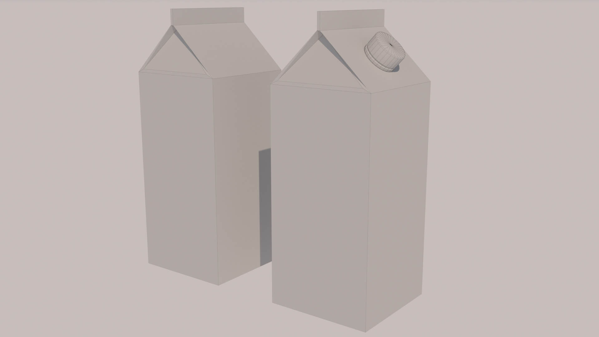 Milk Brick Carton 3D Model by kopofx