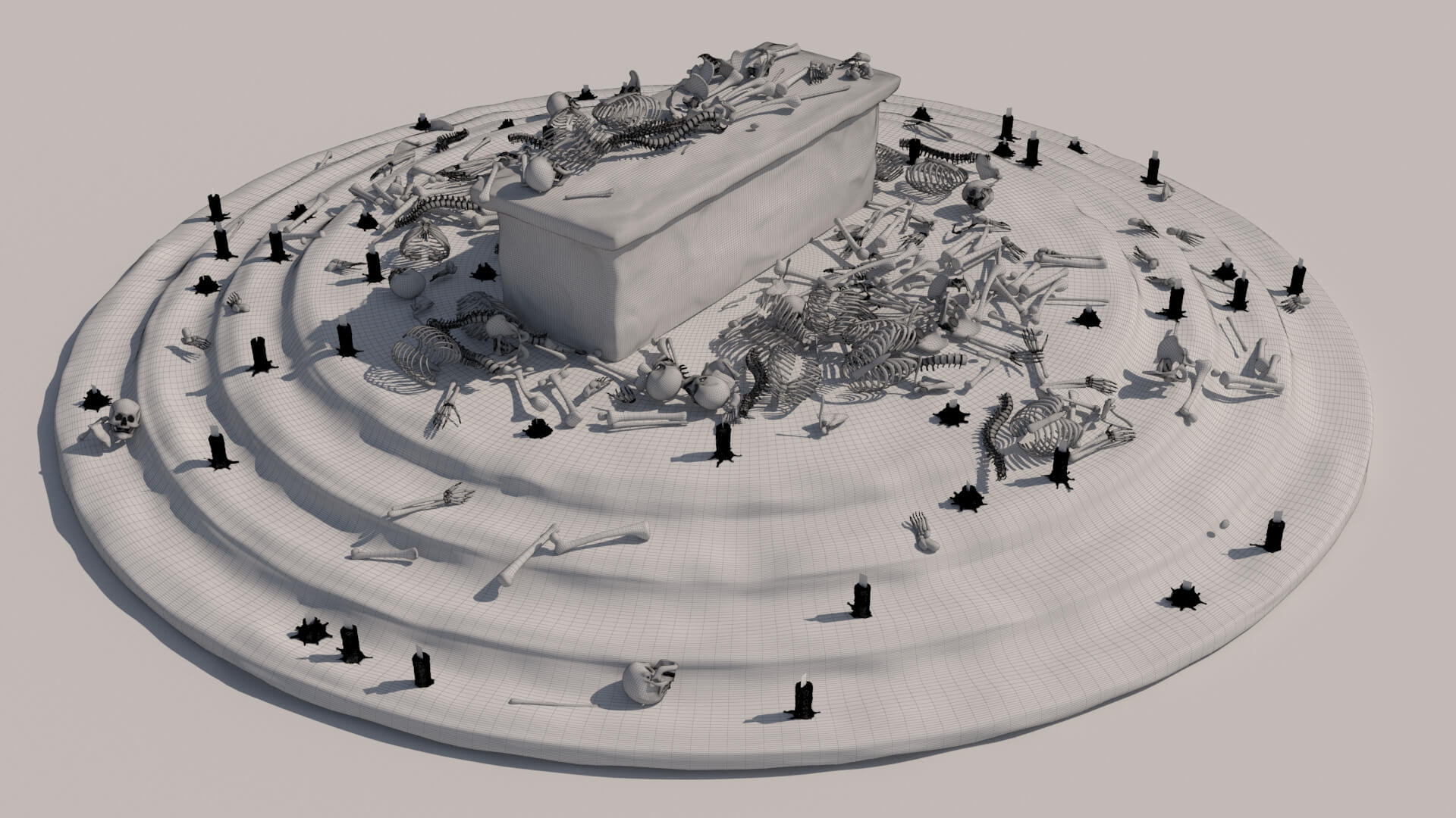 Old Ancient Rock Altar 2 - 3D Model by kopofx