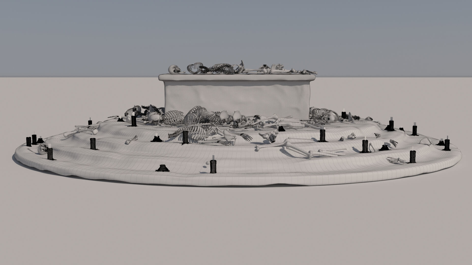 Old Ancient Rock Altar 2 - 3D Model by kopofx