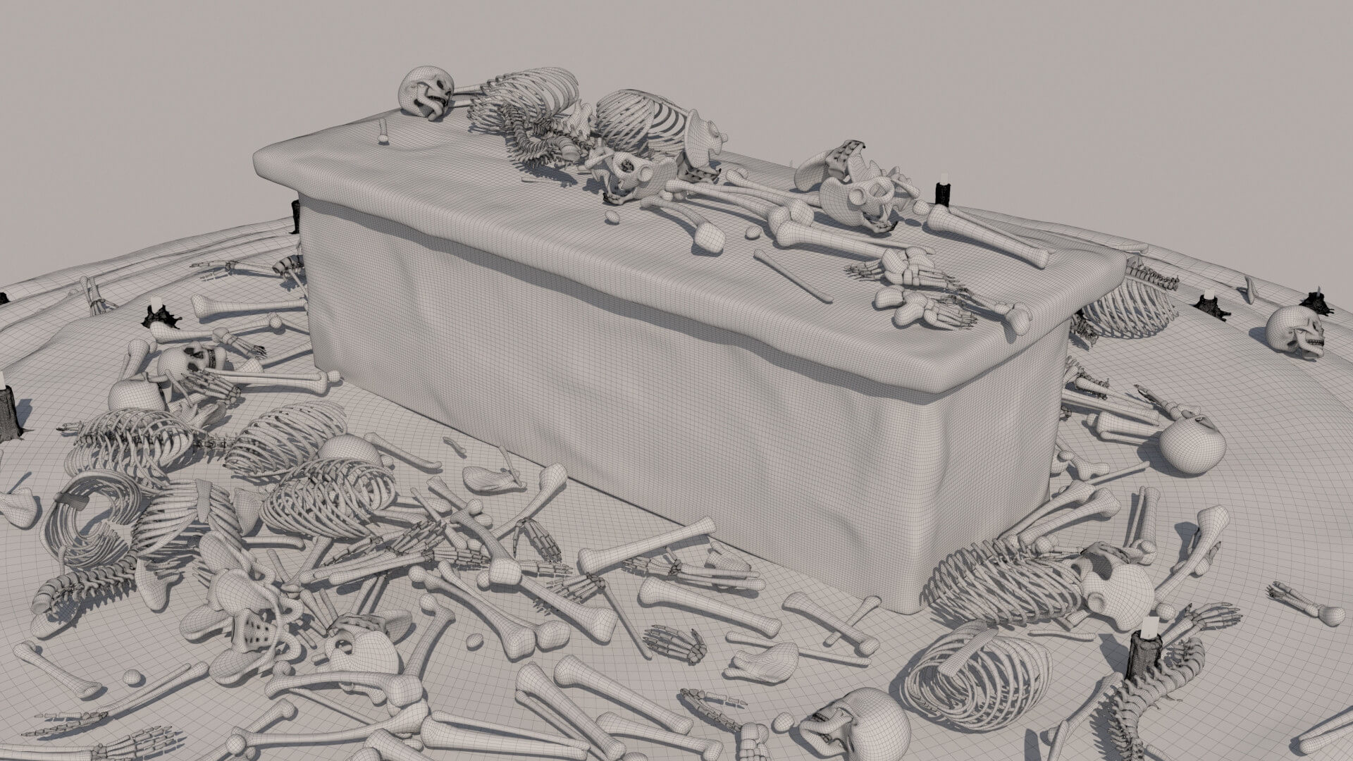Old Ancient Rock Altar 2 - 3D Model by kopofx