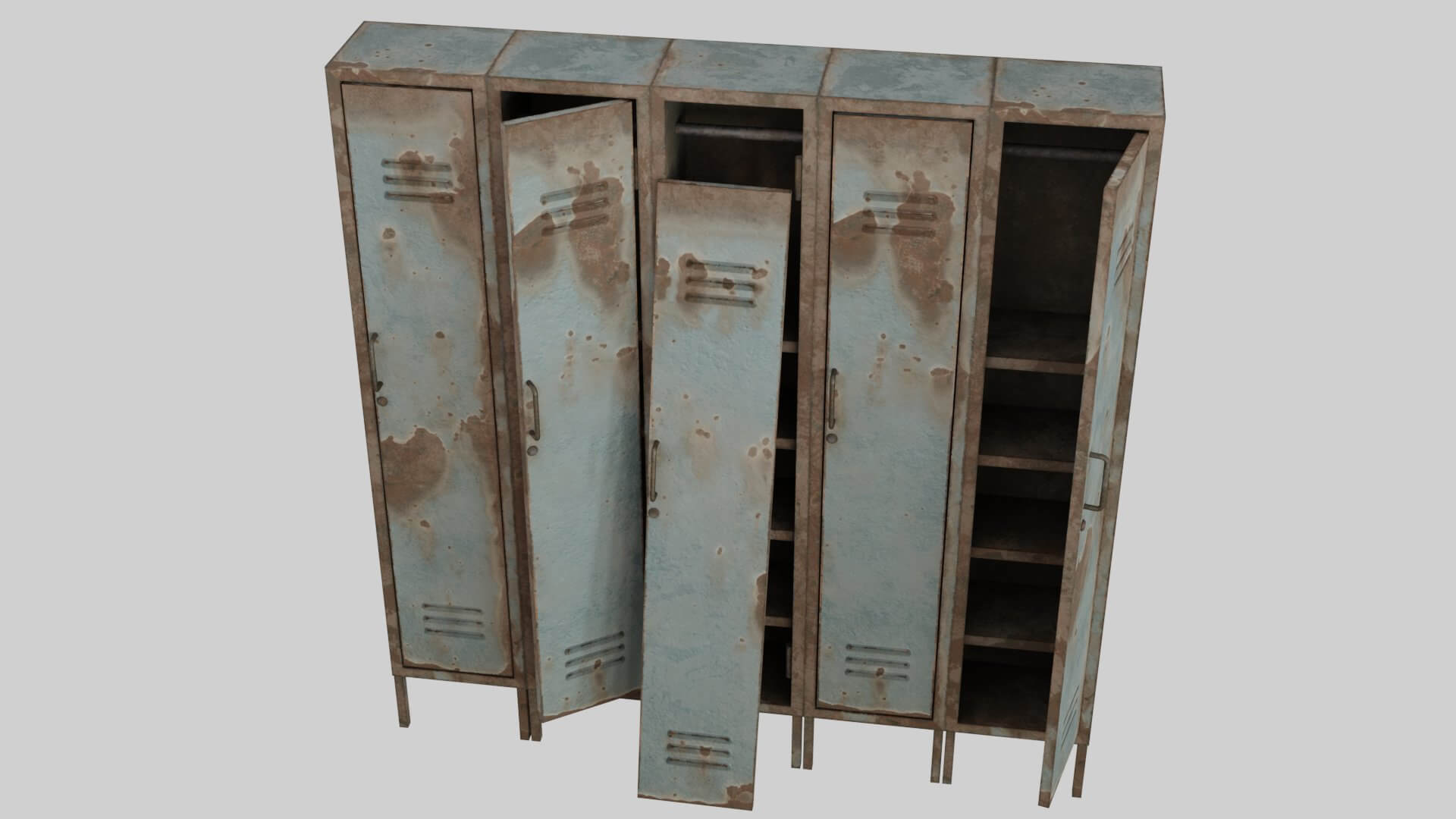 Abandoned Locker 3D Model by korboleev