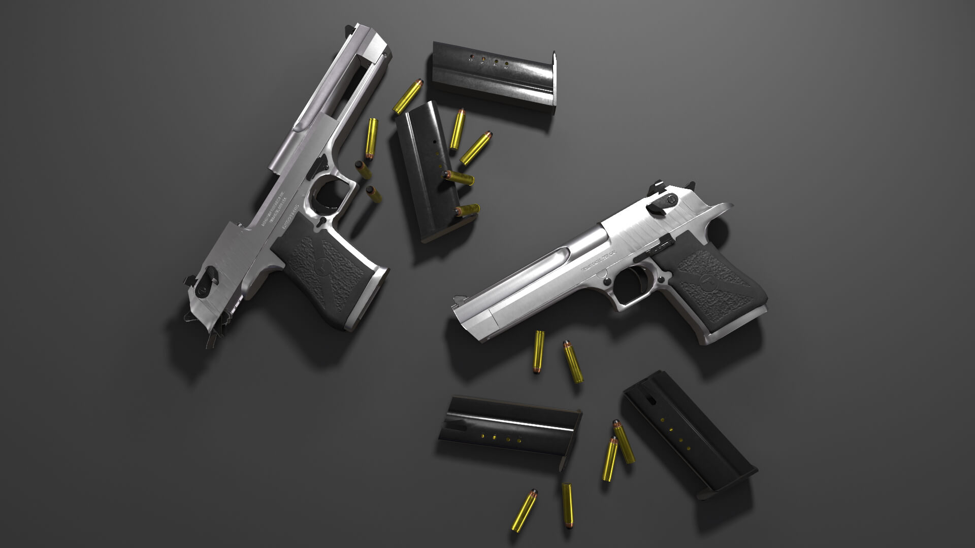 Desert Eagle Pistol - 3D Model by Kostiantyn Chudak