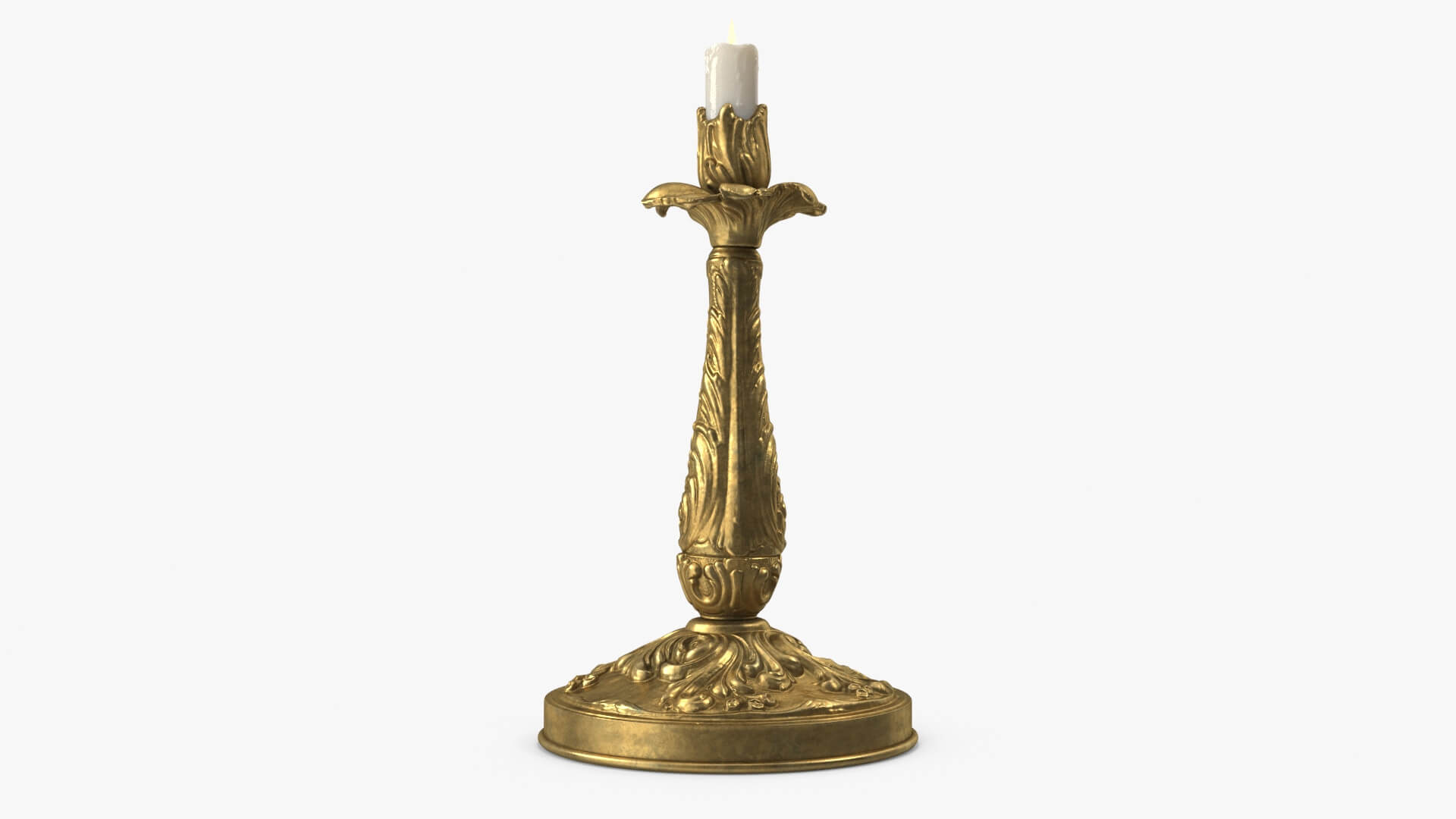 Antique Candle Holder 3D Model by Krakken