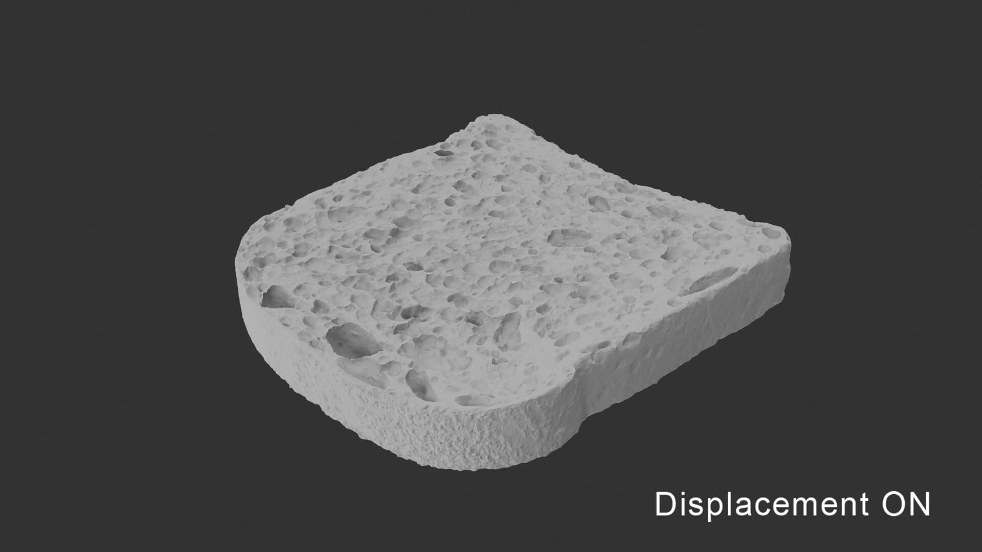 Bread Slice 3D Model by Krakken