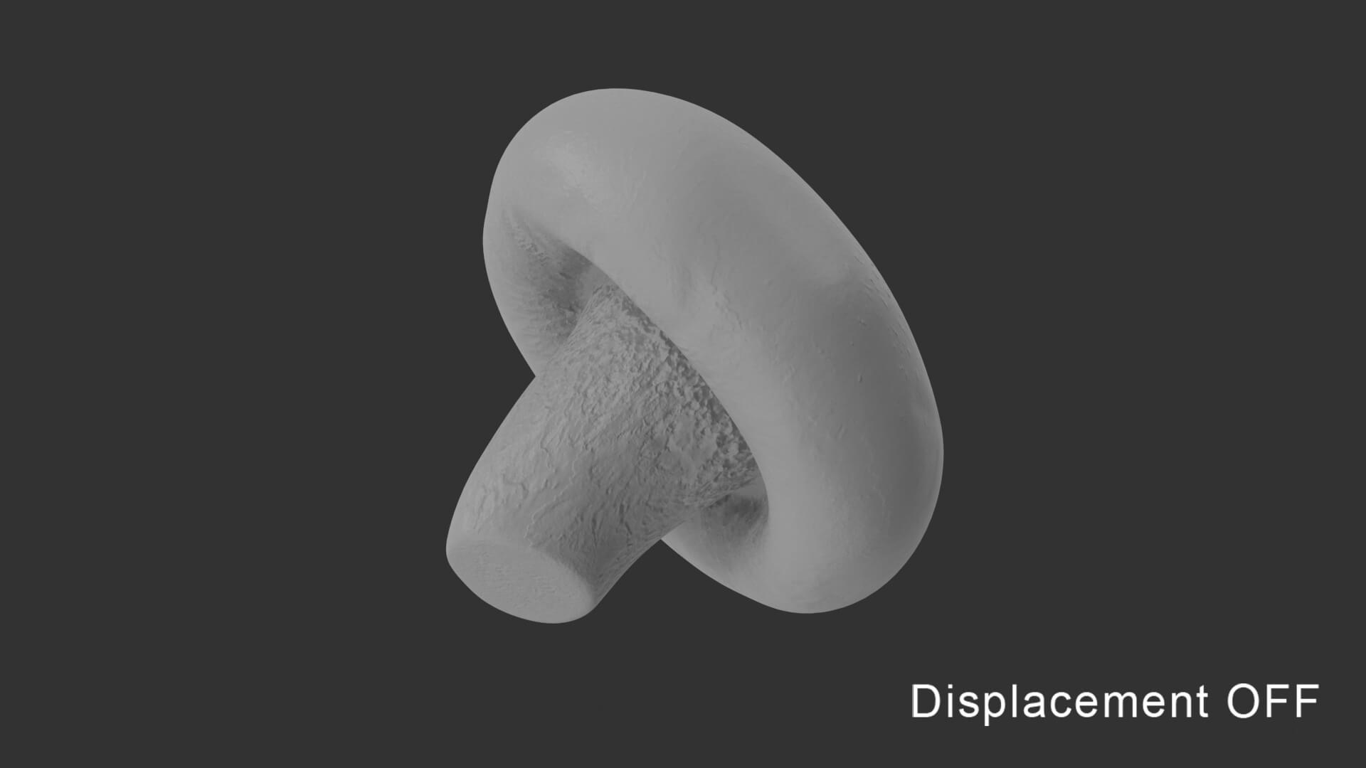 Shiitake Mushroom 3 3D Model by Krakken