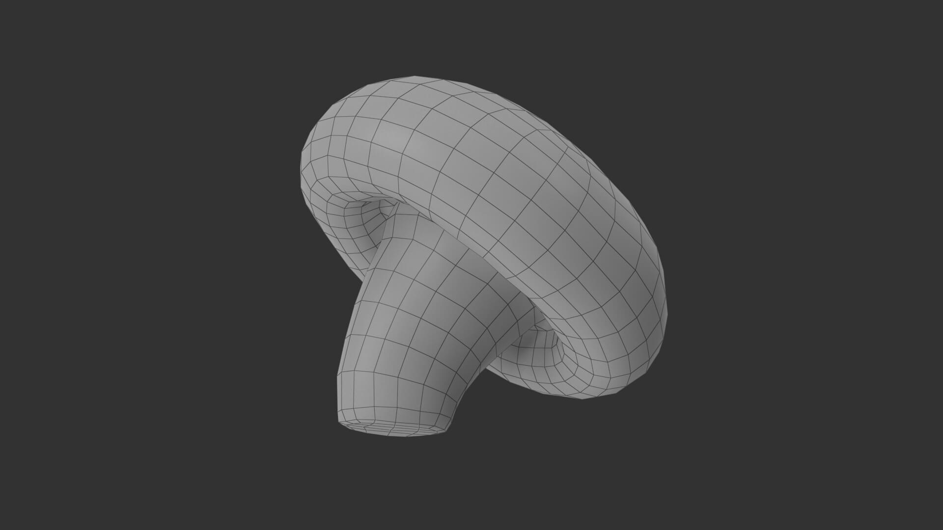 Shiitake Mushroom 3 3D Model by Krakken