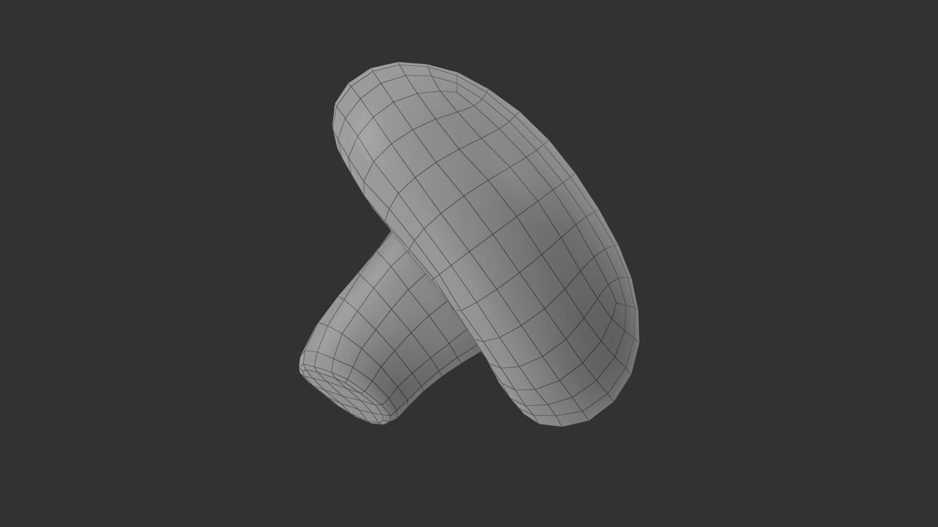 Shiitake Mushroom 3 3D Model by Krakken